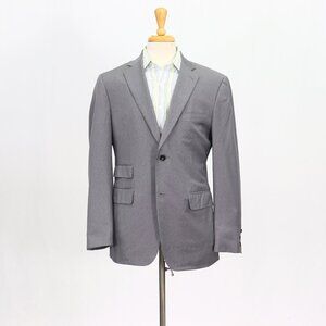 ISAIA 42R Gray Blazer Sport Coat Jacket 2-Button Solid Y741
